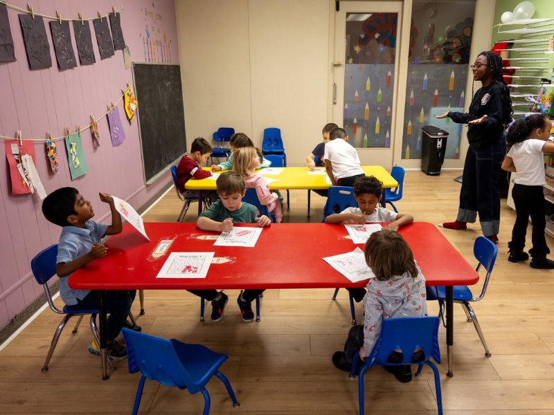 Children at Chatter Splatter Daycare