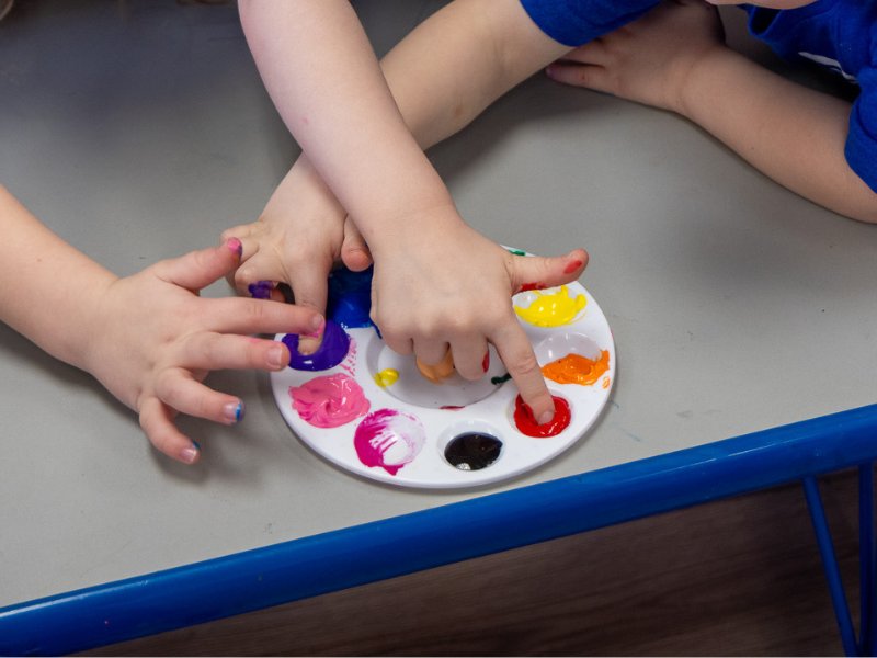 Children at Chatter Splatter Daycare