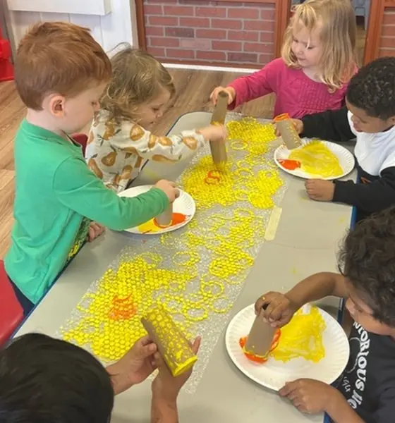 Children at Chatter Splatter Daycare